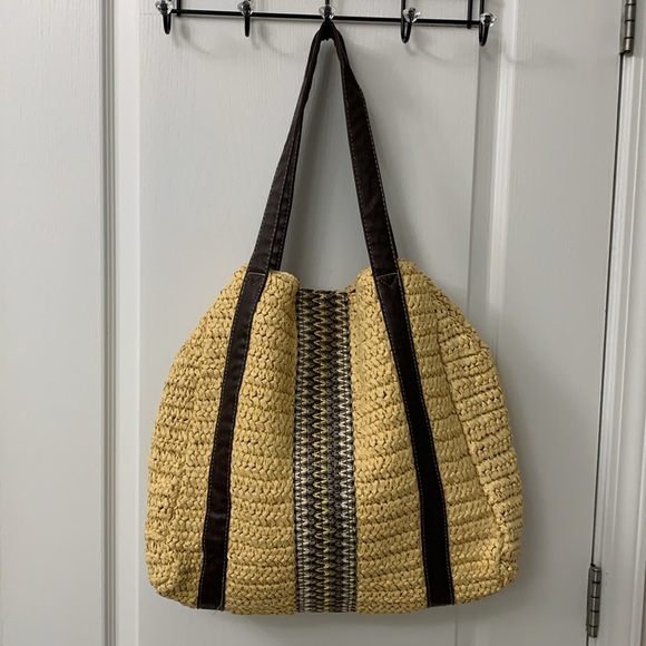 2-in-1 New York & Company Straw Convertable Bag - Picture 1 of 17